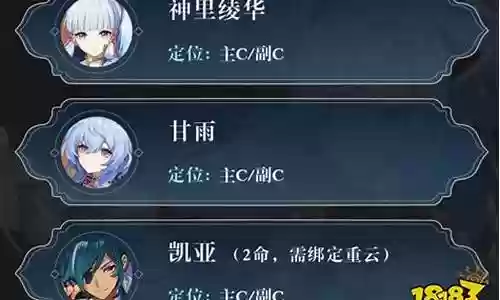 申鹤阵容搭配贫民插图