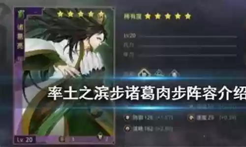 步诸葛阵容搭配插图