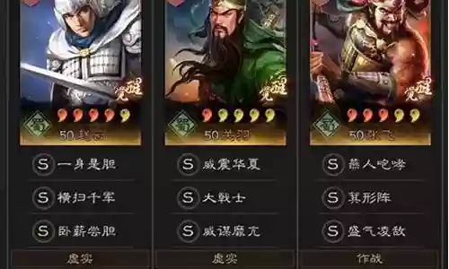五虎最强阵容搭配插图