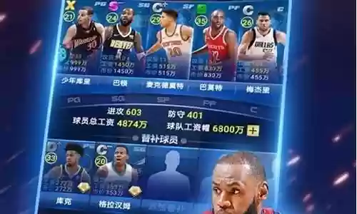 王者nba手游阵容搭配插图