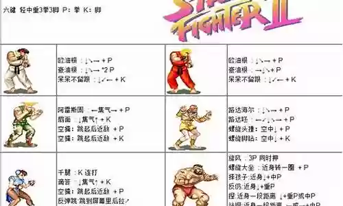 16人街霸电脑技能表插图