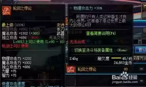 轮回之悖论装备属性指令怎么用插图
