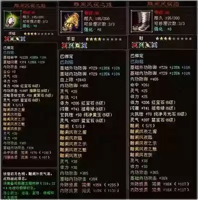 天龙八部3宠物装备属性插图1