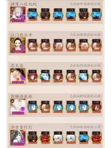 召妖刀阵容插图1
