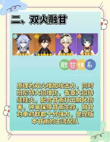 贫民甘雨阵容搭配插图1