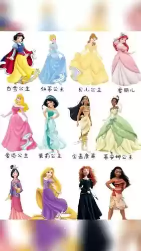 迪士尼公主阵容插图1