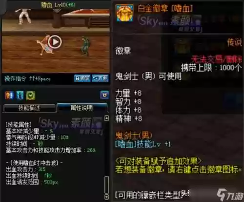 dnf红眼左右槽技能徽章插图