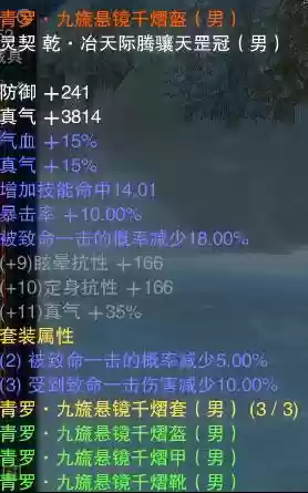 诛仙各门派九旒装备插图1