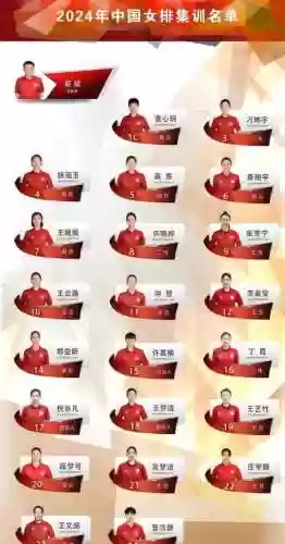 排球阵容中国插图1