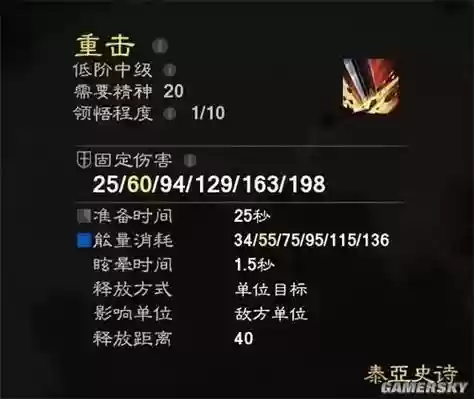 泰亚史诗技能怎么学插图1
