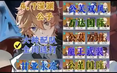 公子断流阵容搭配插图