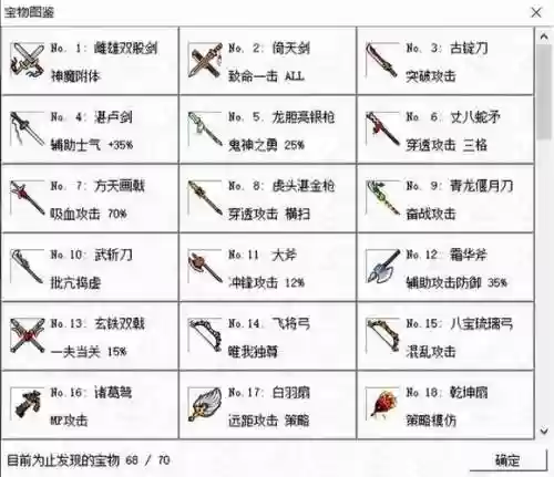 三国英杰传装备代码插图