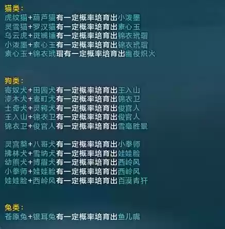 天刀洗宠物技能详解插图