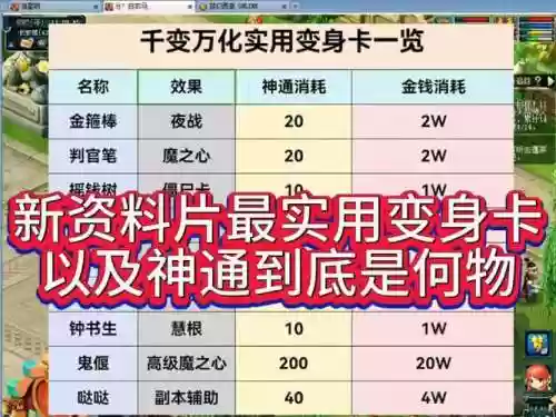 梦幻西游变身卡时间计算插图