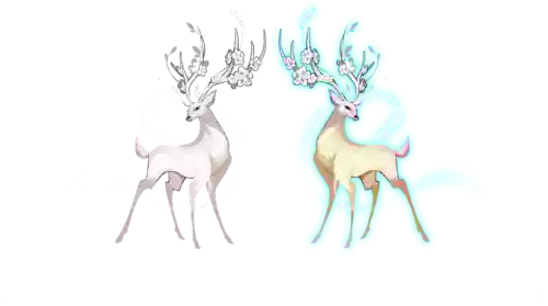 梦幻西游手游水墨鹿图片大全_1插图1