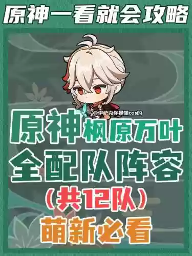 原神枫原万叶零命阵容搭配插图
