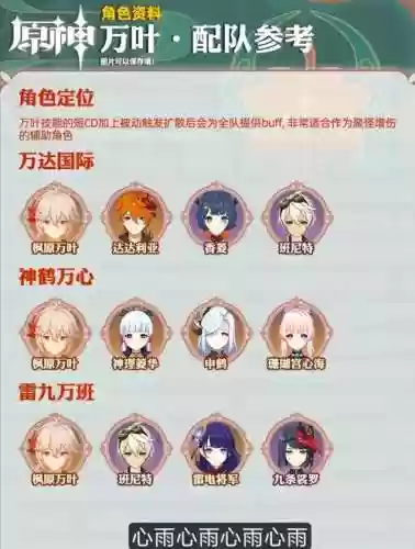 红叶天赋阵容搭配_1插图1