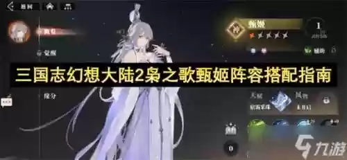 幻想大陆甄姬阵容搭配图插图