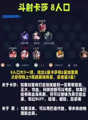 最强八保一卡莎阵容搭配插图1