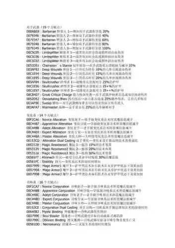 上古卷轴5所有技能满级代码_1插图1