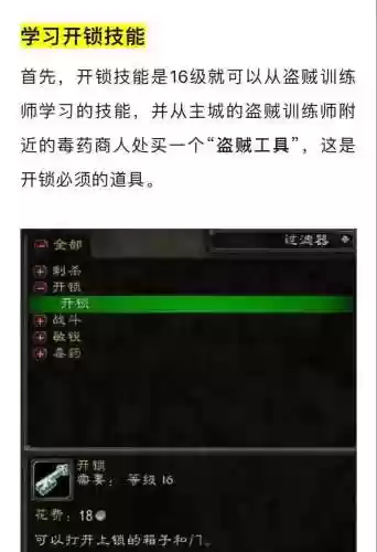 wow盗贼新手攻略，wow盗贼职业任务流程插图1