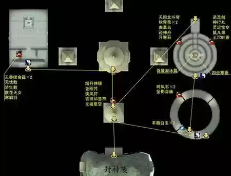 仙剑封神陵地图攻略，仙剑4封神陵boss怎么打插图1