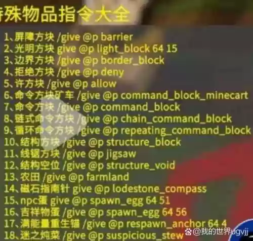 我的世界装备特殊效果指令，我的世界装备特殊效果指令是什么插图1
