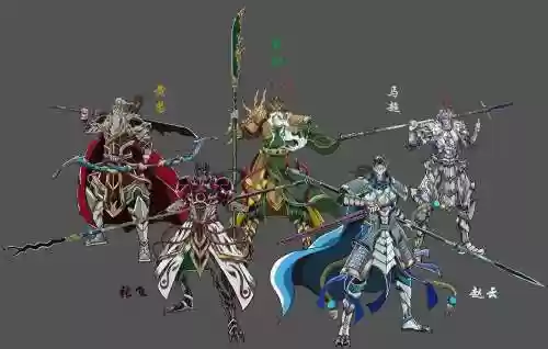 五虎将技能，五虎将组合插图